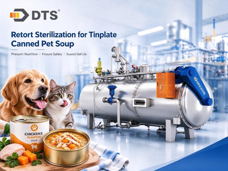 Retort Sterilization for Tinplate Canned Pet Soup
